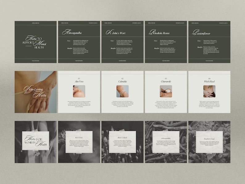 Herbalist Instagram Template, Holistic Coach Post, Naturopath Social Media, Plant Herbalist Business, Functional Medicine, Herbal Medicine