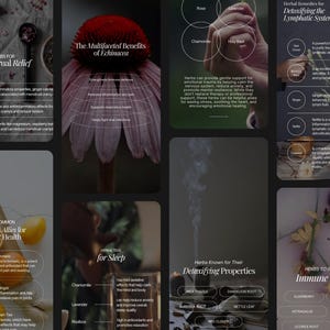 Herbalist Instagram Template, Herbal Medicine Reels, Naturopath Social Media, Post, Plant Herbalist Business, Functional Medicine Templates