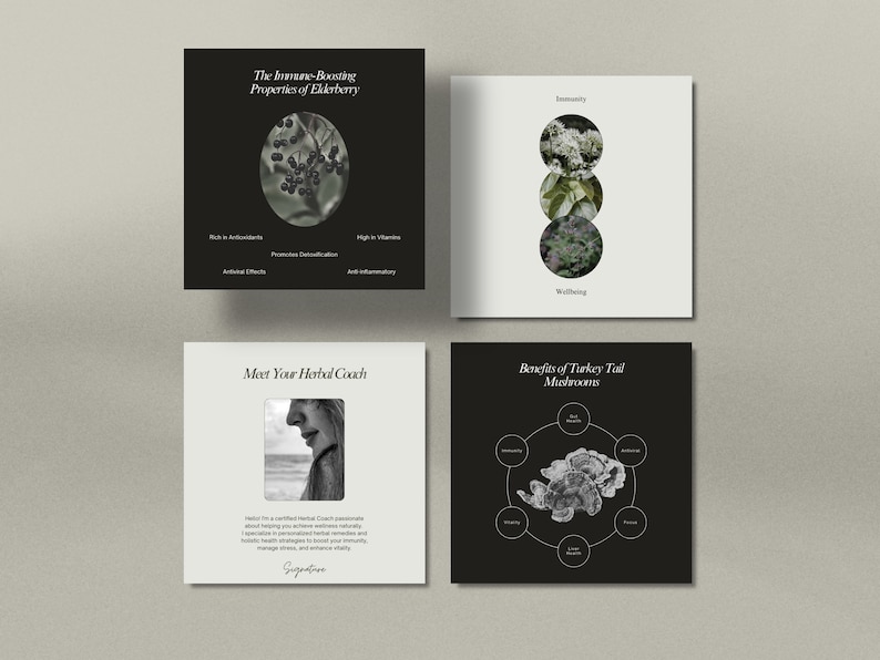 Herbalist Instagram Template, Holistic Coach Post, Naturopath Social Media, Plant Herbalist Business, Functional Medicine, Herbal Medicine