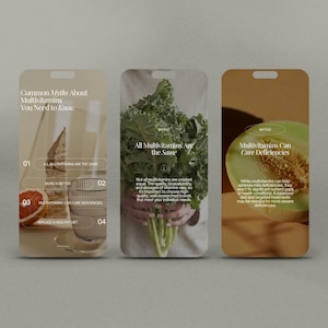 Supplements and Vitamins Instagram Templates, Functional Medicine Post, Health and Wellness Coaches, Nutritionist Social Media Stories