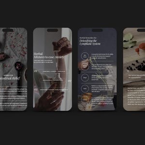 Herbalist Instagram Template, Herbal Medicine Reels, Naturopath Social Media, Post, Plant Herbalist Business, Functional Medicine Templates