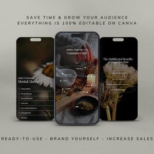 Herbalist Instagram Template, Herbal Medicine Reels, Naturopath Social Media, Post, Plant Herbalist Business, Functional Medicine Templates