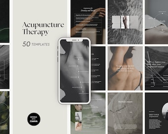 Acupuncture Social Media Templates, Instagram Post for Acupuncturists, Done-for-you Acupuncture Content, Holistic Health Acupuncture Therapy