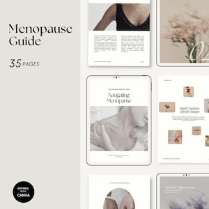 Menopause Ebook Template, Women Health Guide, Hormone Health Canva Template, Naturopath Templates, Wellness Hormonal Coaching