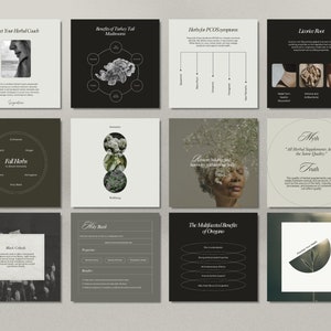 Herbalist Instagram Template, Holistic Coach Post, Naturopath Social Media, Plant Herbalist Business, Functional Medicine, Herbal Medicine