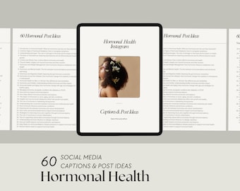 Hormonal Health Instagram Captions: Health Coach Social Media (Digital Download)