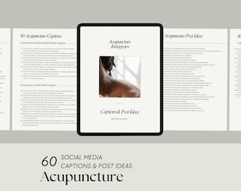 Acupuncture Instagram Captions: 60 Holistic Health Post Ideas (Digital Download)