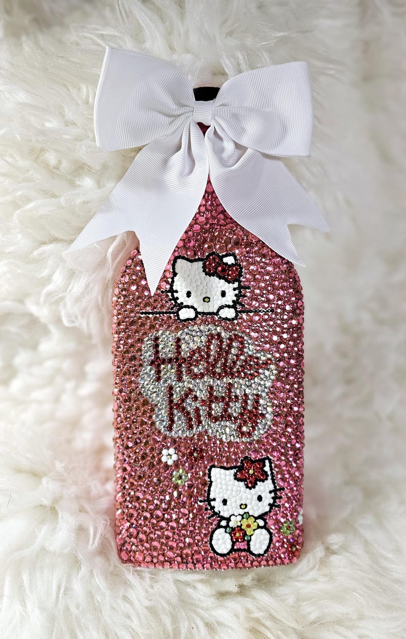 Empty Hello Kitty Bottle Decanter Rhinestone Liqour Decoration Bling - Etsy