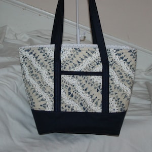 Handmade Canvas Tote Bag by Threaded by Bee