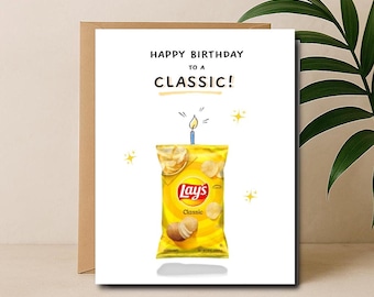 Potato Chips Birthday Card!