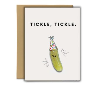 Biglietto d'auguri a forma di sottaceto per ogni occasione!