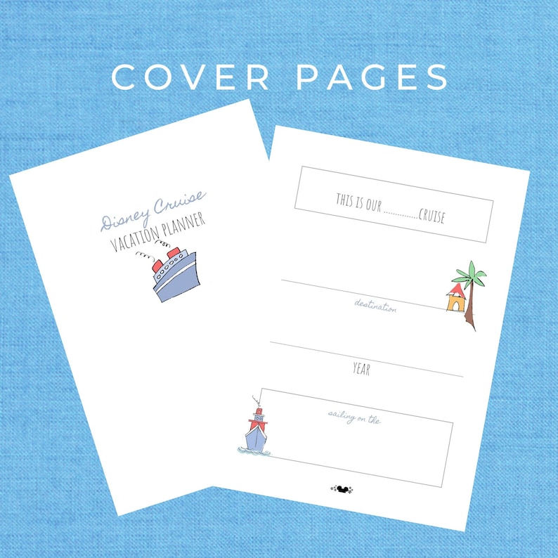 PLANNER Cruise Vacation Planning Worksheets Fill in Printable | 60 ...