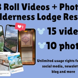 Wilderness Lodge WDW B-Roll Video & Photo Pack: Travel Agent Content (Digital Download)