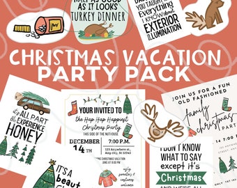 PRINTABLE Christmas Vacation Party Pack