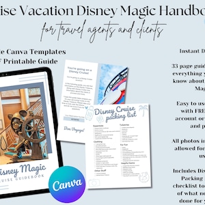 DCL Magic Cruise Handbook: Travel Agent Canva Template & PDF Guide