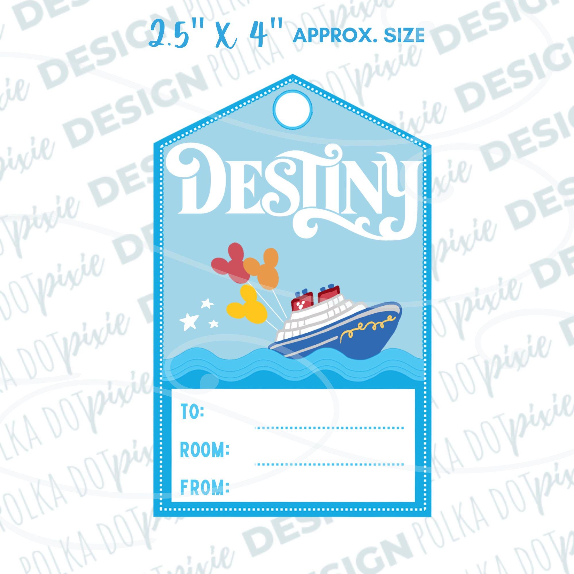 Disney Cruise Ship Gift Tag | DCL Fish Extender Tags | Downloadable PDF ...