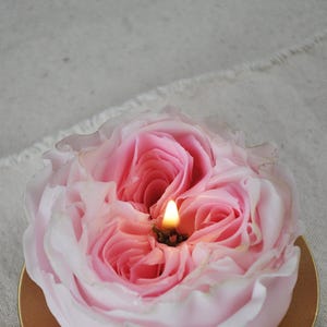 Luxurious Rose Candle I Beeswax Candles I Aesthetic Candles I Rose candle l Mother&#39;s day gift
