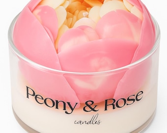 Candela Joanna in cera di soia – Bomboniera peonia profumata - ESE Candles