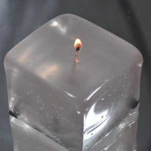 Vela Ice Cube - vela divertida de cera de gel transparente