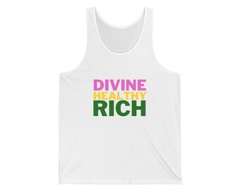 Débardeur Divine Healthy Rich en jersey