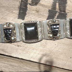 Taxco Mexican Silver Aztec Bracelet - Etsy