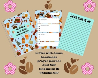 Coffee with Jesus Handmade Prayer Journal