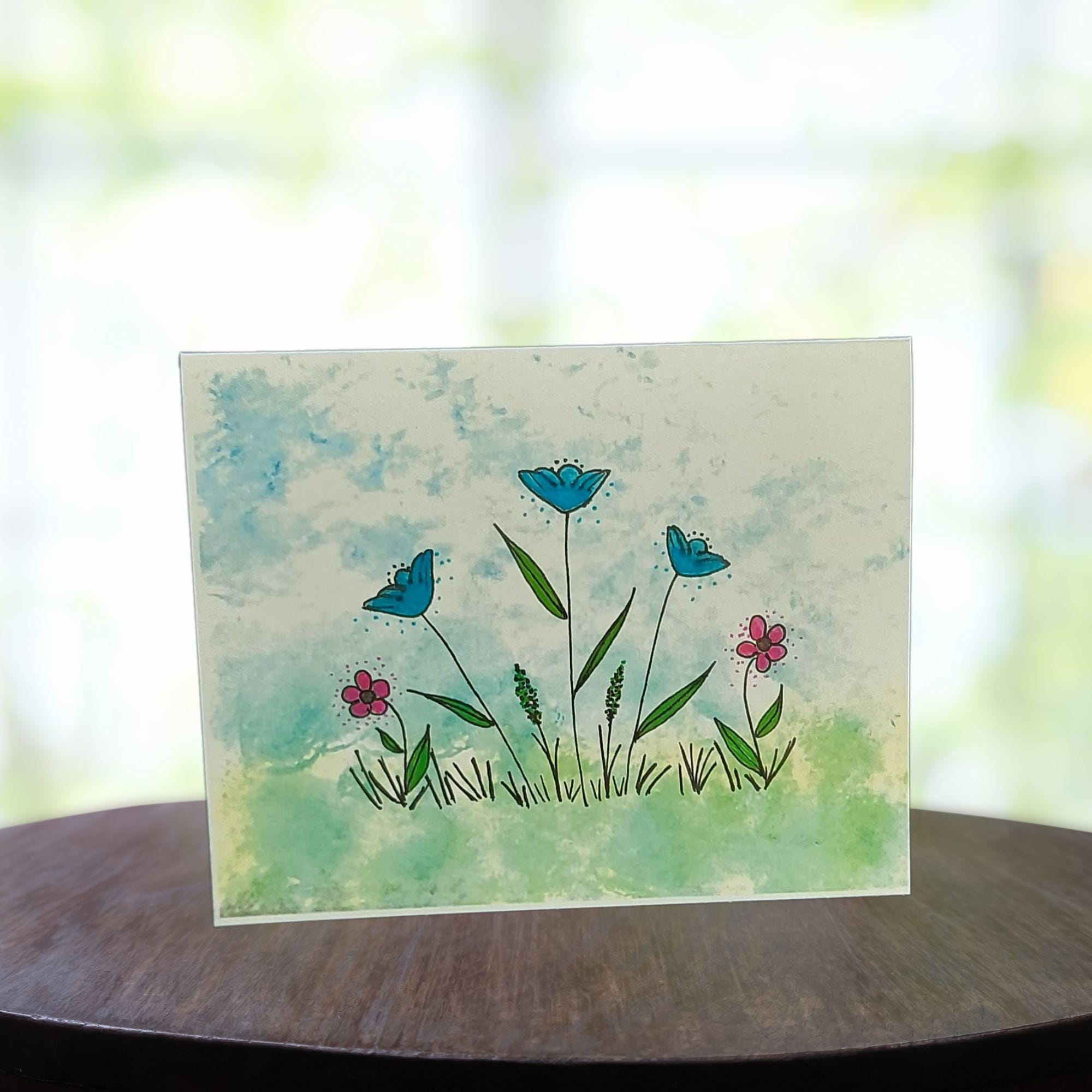 Biglietti Di Auguri Floreali In Acquerello - 24 Pezzi Con Buste 10,2x15,2 Cm, Design Unici
