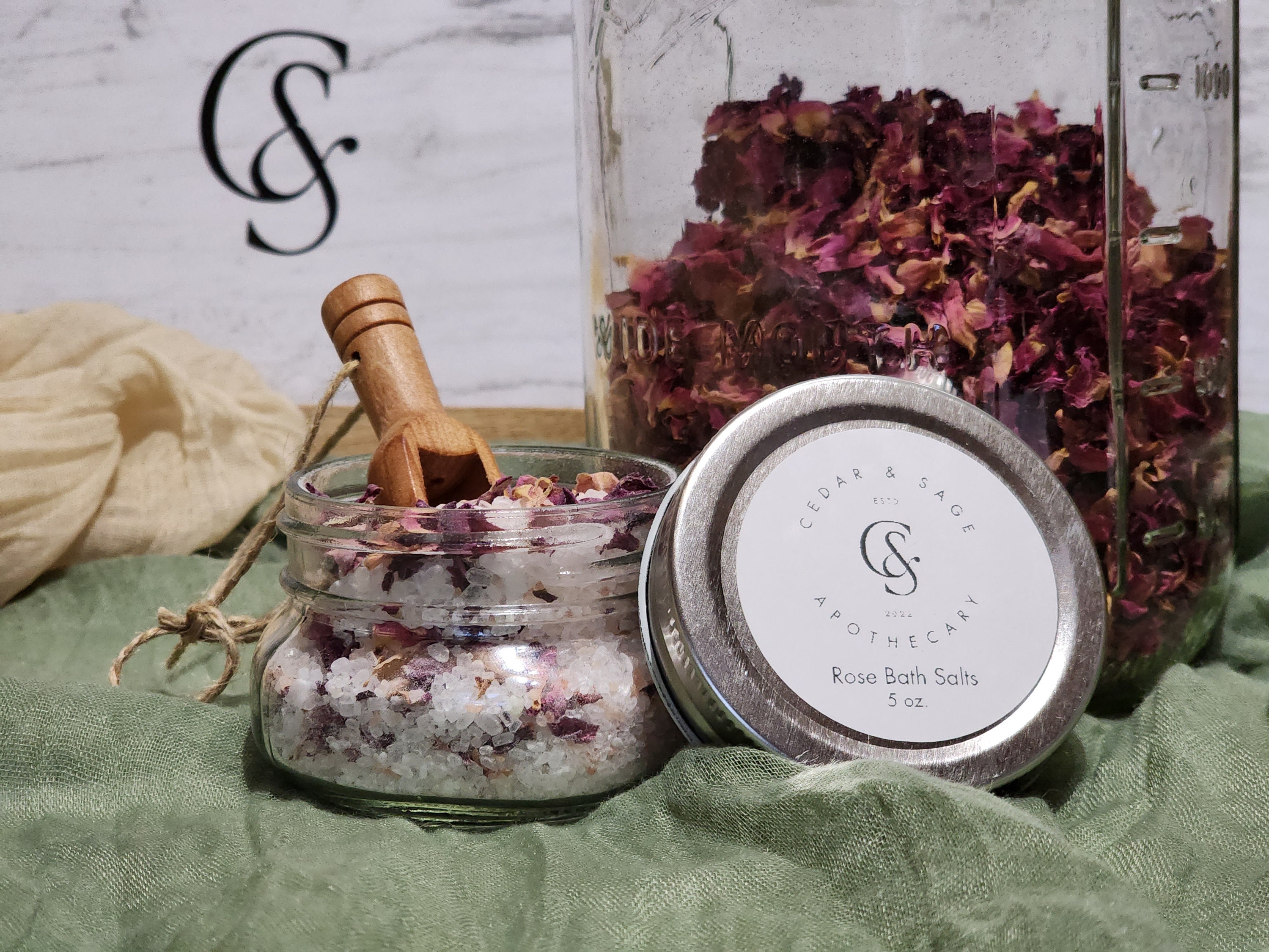 Rose Luxury Bath Salts | All Natural Bath Salts - Etsy