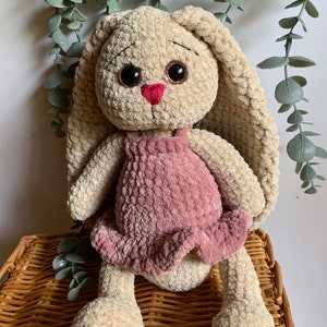 Häkelhasenpuppe, Häkelkaninchen, Häkeltiere, gestrickter Stoffhase, handgemachter Stoffhase, Hase, Stofftier