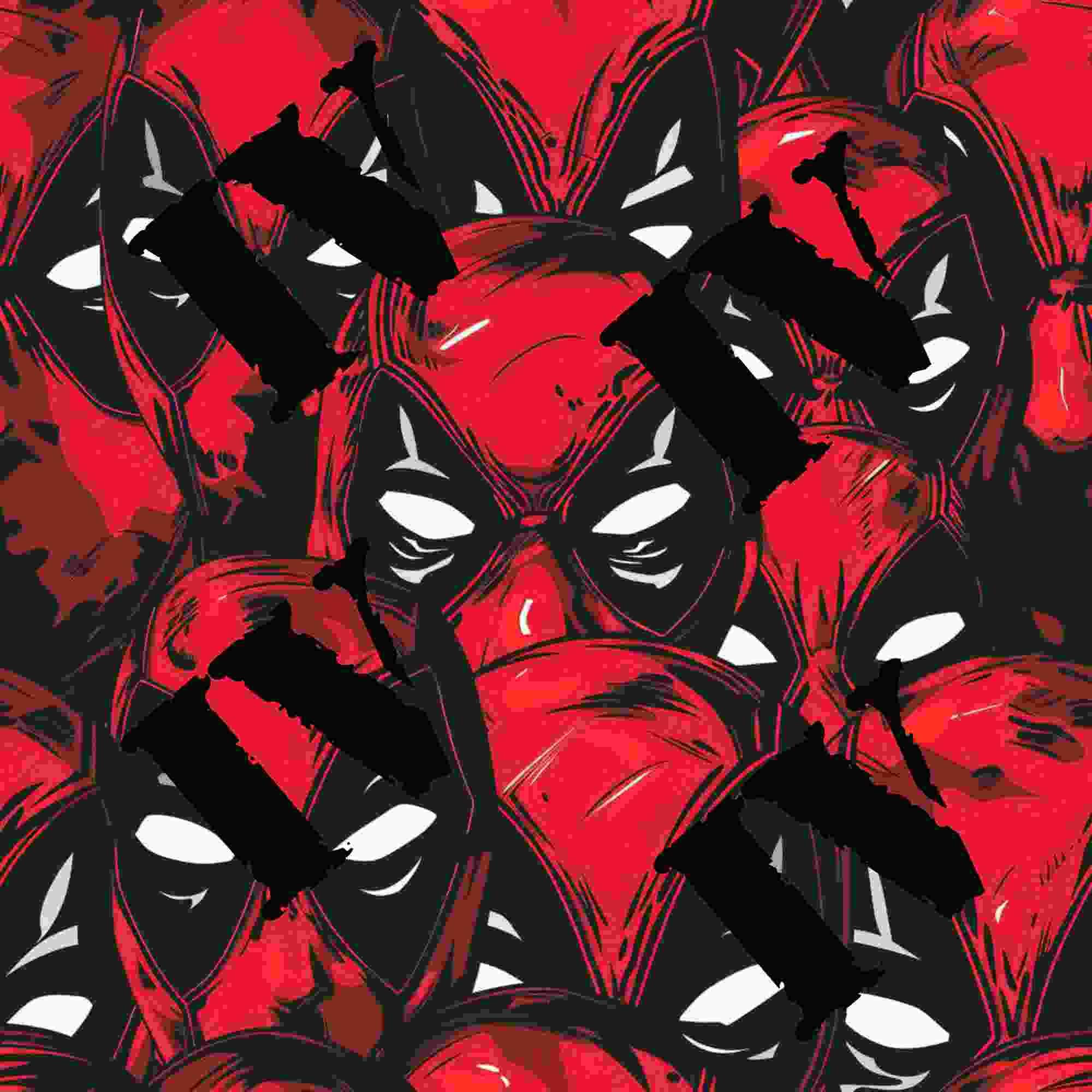 Deadpool Inspired Seamless Pattern SVG PNG 20 Files - Etsy