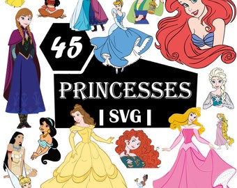 Bundle Princess svg | Digital Download | Princess | instant download | Princess clipart