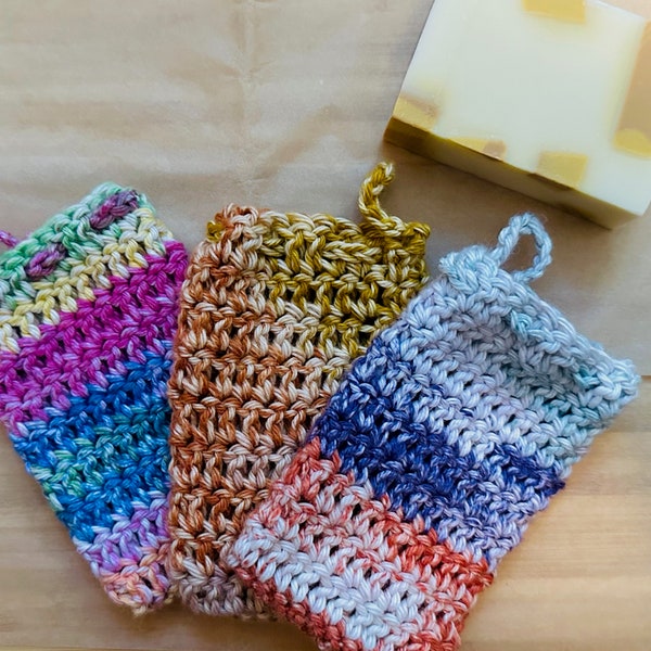 Crochet Soap Saver - Soap Sack - Cotton