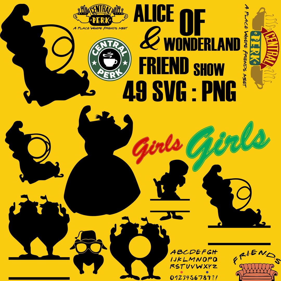 Alice in Wonderland SVG Bundle Alice SVG Princess Svg Alice in ...
