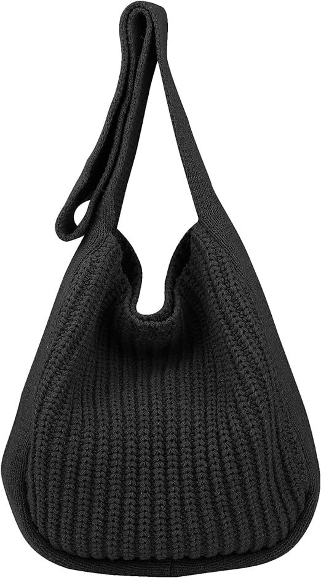 Women's Crocheted Crossbody Tote Hobo Bag, Handbag, Aesthetic Handmade