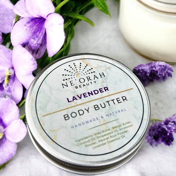 Calming Whipped Lavender Body Butter (2 oz Tin)