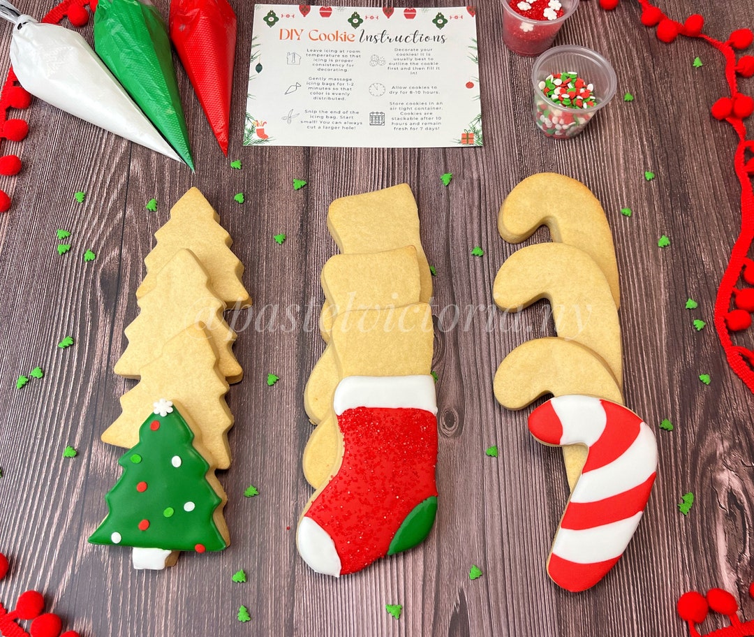DIY Christmas Cookie Kit Christmas Cookie Decorating Kit Etsy