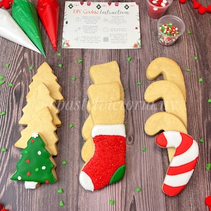 DIY-kerstkoekjesset, kerstkoekjesversierset, boomkoekje, sokkoekje, snoepkoekje