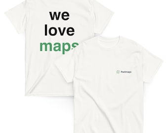 Camiseta con lema de Pastmaps - Blanca