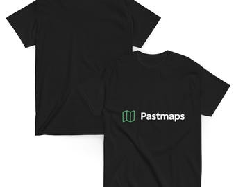 Camiseta negra con el logotipo de Pastmaps