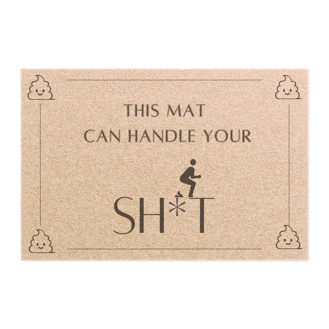 Funny Doormat Welcome Mat for Front Door, Humorous Entryway Rug ...