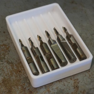 3/8&quot; End Mill Holder with Magnetic Base - Stackable Design for 6 End Mills