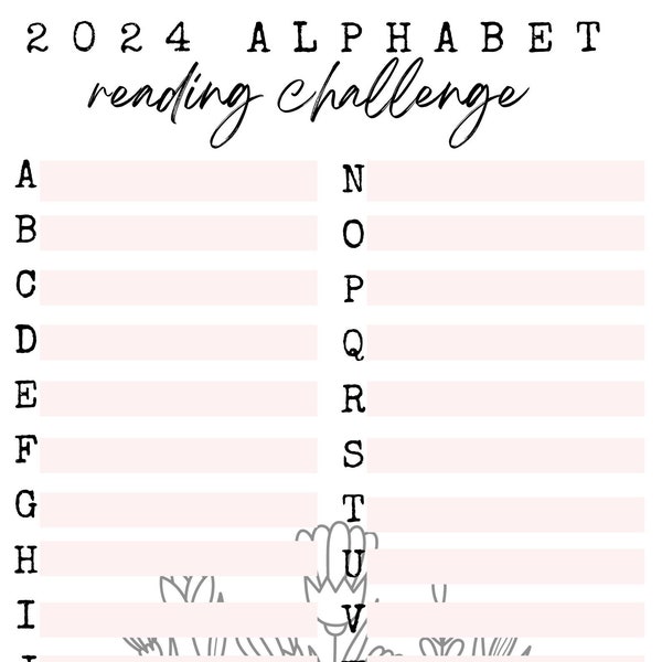 Reading Challenge Etsy