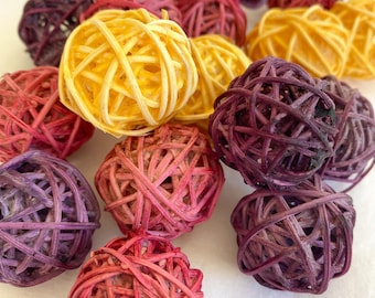 Mixed Fruit Infused Mini Rattan Pack | small pet chew toys