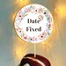 Date Fixed Cupcake Topper, Engagement Party Stickers (digital PDF) - Etsy