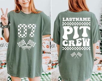 Personalized Racing Family Sweatshirt, Custom Pit Crew Shirt