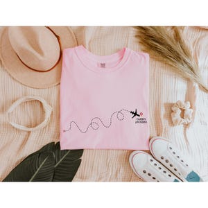 Comfort Colors® T-shirt aangepaste locatie, T-shirt gepersonaliseerde coördinaten, kaartcadeau stel, Where We elkaar ontmoetten, eerste date, cadeau lange afstand