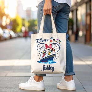 Disney Cruise Family 2026 Matching Canvas Tote Bag