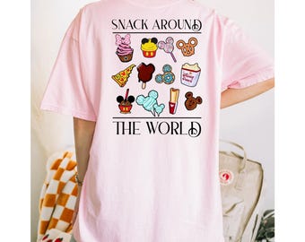 Comfort Colors Disney Snacks T-Shirt, Park Food Tee