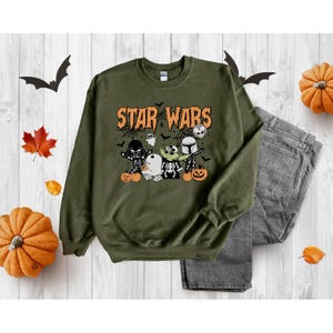 Star Wars Halloween Sweatshirt: Skeleton Mummy Pumpkin Trick or Treat