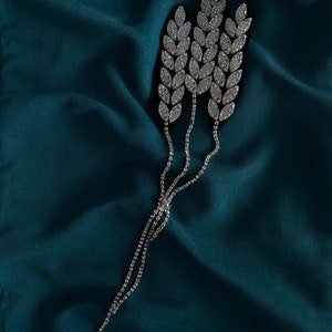 Triple spikelet brooch shiny/Брошка потрійний колосок блискуча image 3